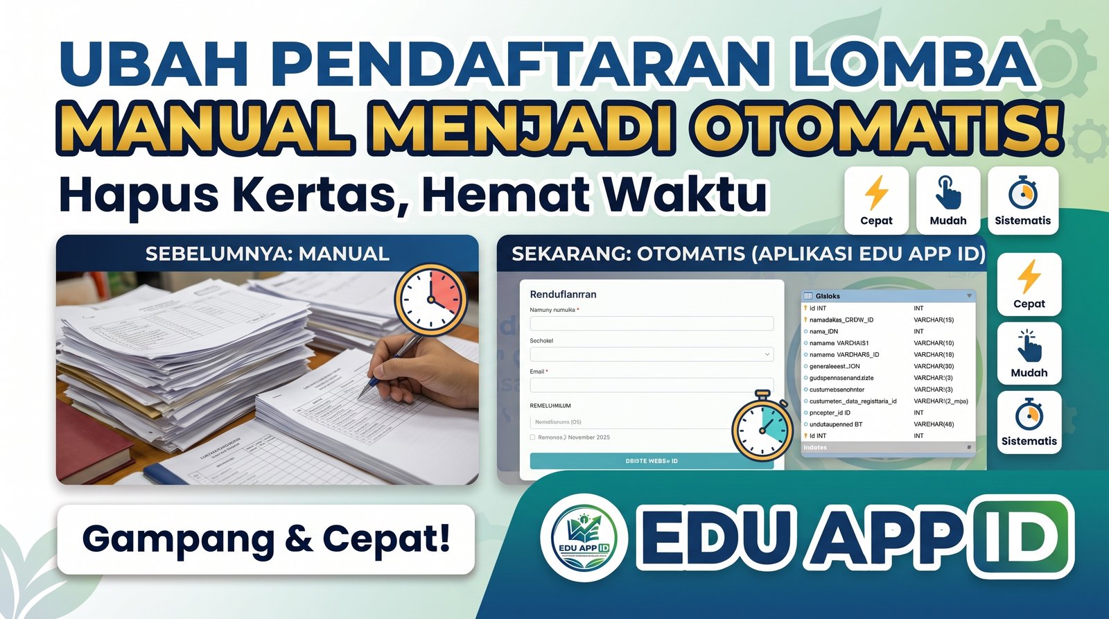 Aplikasi Pendaftaran Perlombaan & Event Sekolah
